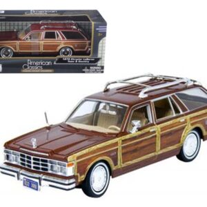 1979 Chrysler Lebaron Town and Country Burgundy 1/24 Diecast Model Car by Motormax