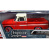 1966 Chevrolet C10 Fleetside Pickup Truck Red with Cream Top “American Classics” 1/24 Diecast Model Car by Motormax