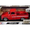 1966 Chevrolet C10 Fleetside Pickup Truck Red “Maxx Design” “American Classics” Series 1/24 Diecast Model Car by Motormax