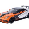 2019 Chevrolet Corvette ZR1 #24 Orange and White with Black Graphics “GT Racing” Series 1/24 Diecast Model Car by Motormax