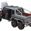 Mercedes Benz G63 AMG 6×6 Designo Platinum Magno Gray Metallic with Carbon Accents 1/18 Model Car by Autoart