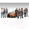 “Car Meet 3” 8 piece Figure Set for 1/24 Scale Models by American Diorama