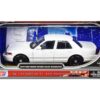 2010 Ford Crown Victoria Police Interceptor Unmarked White “Custom Builder’s Kit” Series 1/24 Diecast Model Car by Motormax