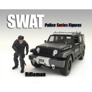 SWAT Team Rifleman Figure For 1:18 Scale Models by American Diorama