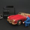 Mechanic Tony Inflating Tire Figurine for 1/24 Scale Models by American Diorama