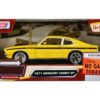 1971 Mercury Comet GT Yellow with Black Stripes “Forgotten Classics” Series 1/24 Diecast Model Car by Motormax