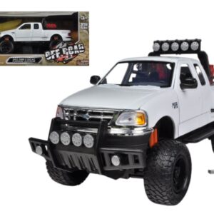 2001 Ford F-150 XLT Flareside Supercab Off-Road Pickup Truck White 1/24 Diecast Model Car by Motormax