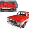 1979 Ford F-150 Pickup Truck Red and Cream 1/24 Diecast Model Car by Motormax