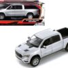 2019 RAM 1500 Laramie Crew Cab Pickup Truck Silver Metallic 1/24 Diecast Model Car by Motormax