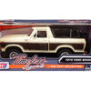 1978 Ford Bronco Ranger XLT with Spare Tire Cream and Brown with Black Camper Shell “Timeless Legends” Series 1/24 Diecast Model Car by Motormax