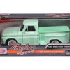 1966 GMC C1000 Fenderside Pickup Truck Light Green “Timeless Legends” Series 1/24 Diecast Model Car by Motormax