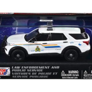 2022 Ford Police Interceptor Utility “RCMP (Royal Canadian Mounted Police)” White “Law Enforcement and Public Service” Series 1/43 Diecast Model Car by Motormax