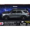 2022 Ford Police Interceptor Utility Gray Metallic Unmarked “Custom Builder’s Kit” “Law Enforcement and Public Service” Series 1/43 Diecast Model Car by Motormax