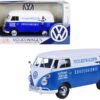 Volkswagen Type 2 (T1) Delivery Van Autohaus Sudekum “Kundendienst” Candy Blue and White 1/24 Diecast Model Car by Motormax