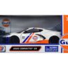 2020 Chevrolet Corvette C8 #52 White and Light Blue with Stripes “Gulf Oil” “Gulf Die-Cast Collection” 1/24 Diecast Model Car by Motormax