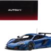 Mclaren 650S GT3 Azure Blue with Black Accents 1/18 Model Car by Autoart