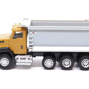 CAT Caterpillar CT660 Dump Truck Yellow and Gray 1/64 Diecast Model by Diecast Masters