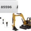 CAT Caterpillar 308 CR Next Generation Mini Hydraulic Excavator with Work Tools and Operator “High Line” Series 1/50 Diecast Model by Diecast Masters