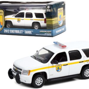 2012 Chevrolet Tahoe White with Yellow Stripes “U.S. Fish & Wildlife Service Law Enforcement” 1/43 Diecast Model Car by Greenlight