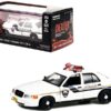 2001 Ford Crown Victoria Police Interceptor White “Pembroke Pines Police” “Dexter” (2006-2013) TV Series 1/43 Diecast Model Car by Greenlight