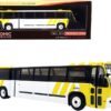 1999 TMC RTS Transit Bus #164 Downtown Dallas “Dart” White and Yellow “The Vintage Bus & Motorcoach Collection” 1/87 (HO) Diecast Model by Iconic Replicas