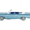 1961 Chevrolet Impala Convertible Jewel Blue Metallic and White with Blue Interior 1/87 (HO) Scale Diecast Model Car by Oxford Diecast