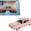 1961 Cadillac Sedan DeVille Metallic Pink 1/87 (HO) Scale Diecast Model Car by Oxford Diecast