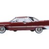 1959 Chrysler Imperial Crown 2 Door Hardtop Radiant Red with Black Top 1/87 (HO) Scale Diecast Model Car by Oxford Diecast