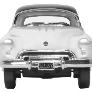 1950 Oldsmobile Rocket 88 Coupe Marol Gray with Black Top 1/87 (HO) Scale Diecast Model Car by Oxford Diecast