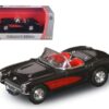 1957 Chevrolet Corvette Convertible Black 1/43 Diecast Model Car by Road Signature