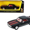 1967 Chevrolet Camaro Z-28 Black with Red Stripes 1/43 Diecast Model Car by Road Signature