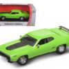 1971 Plymouth GTX 440 6 Pack Green 1/43 Diecast Model Car by Road Signature