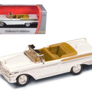 1957 Mercury Turnpike Cruiser White 1/43 Diecast Model Car by Road Signature