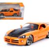 2008 Dodge Viper SRT10 Orange 1/24 Diecast Car Model by Jada