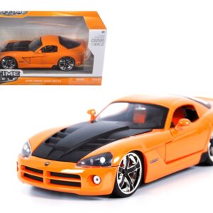 2008 Dodge Viper SRT10 Orange 1/24 Diecast Car Model by Jada