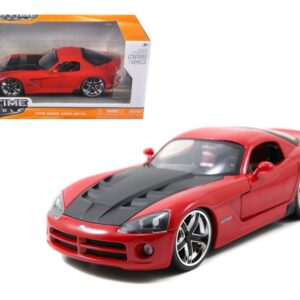 2008 Dodge Viper SRT10 Red 1/24 Diecast Car Model by Jada