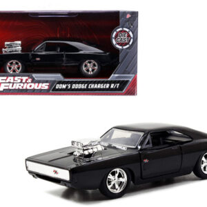 Dom’s Dodge Charger R/T Black “Fast & Furious 7” (2015) Movie 1/32 Diecast Model Car by Jada