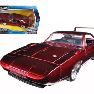 1969 Dodge Charger Daytona Red “Fast & Furious 7” (2015) Movie 1/24 Diecast Model Car by Jada