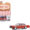 1983 Dodge Diplomat Red with Brown Top and Woman in Dress Figure “The Hobby Shop” Series 15 1/64 Diecast Model Car by Greenlight