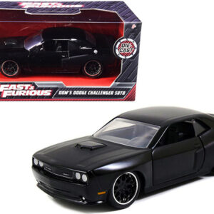 Dom’s Dodge Challenger SRT8 Black “Fast & Furious” Movie 1/32 Diecast Model Car by Jada