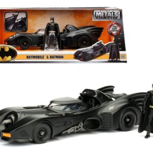 1989 Batmobile with Diecast Batman Figure 1/24 Diecast Model Car by Jada