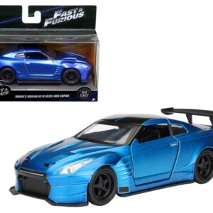 Brian’s 2009 Nissan GTR R35 Blue Ben Sopra “Fast & Furious” Movie 1/32 Diecast Model Car  by Jada