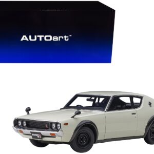 Nissan Skyline 2000GT-R (KPGC110) RHD (Right Hand Drive) White 1/18 Model Car by Autoart