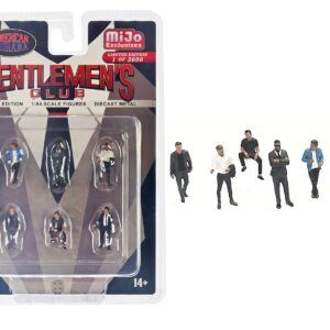 “Gentlemen’s Club” 6 piece Diecast Figure Set (6 Figures) Limited Edition to 3600 pieces Worldwide for 1/64 Scale Models by American Diorama