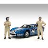 “Racing Legends” 60’s Set of 2 Diecast Figures for 1/43 Scale Models by American Diorama