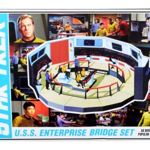 Skill 2 Model Kit U.S.S. Enterprise Command Bridge Set “Star Trek” (1966-1969) TV Show 1/32 Scale Model by AMT