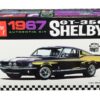 Skill 2 Model Kit 1967 Ford Mustang Shelby GT350 White 1/25 Scale Model by AMT