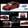 Alfa Romeo Giulia GTA Rosso GTA Red with Carbon Top 1/64 Diecast Model Car by BBR