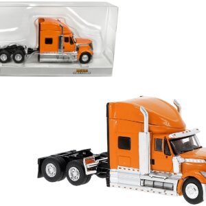 2010 International Lonestar Truck Tractor Orange 1/87 (HO) Scale Model Car by Brekina