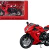 2022 MV Agusta F3 Rosso Motorcycle Red 1/18 Diecast Model by CM Models